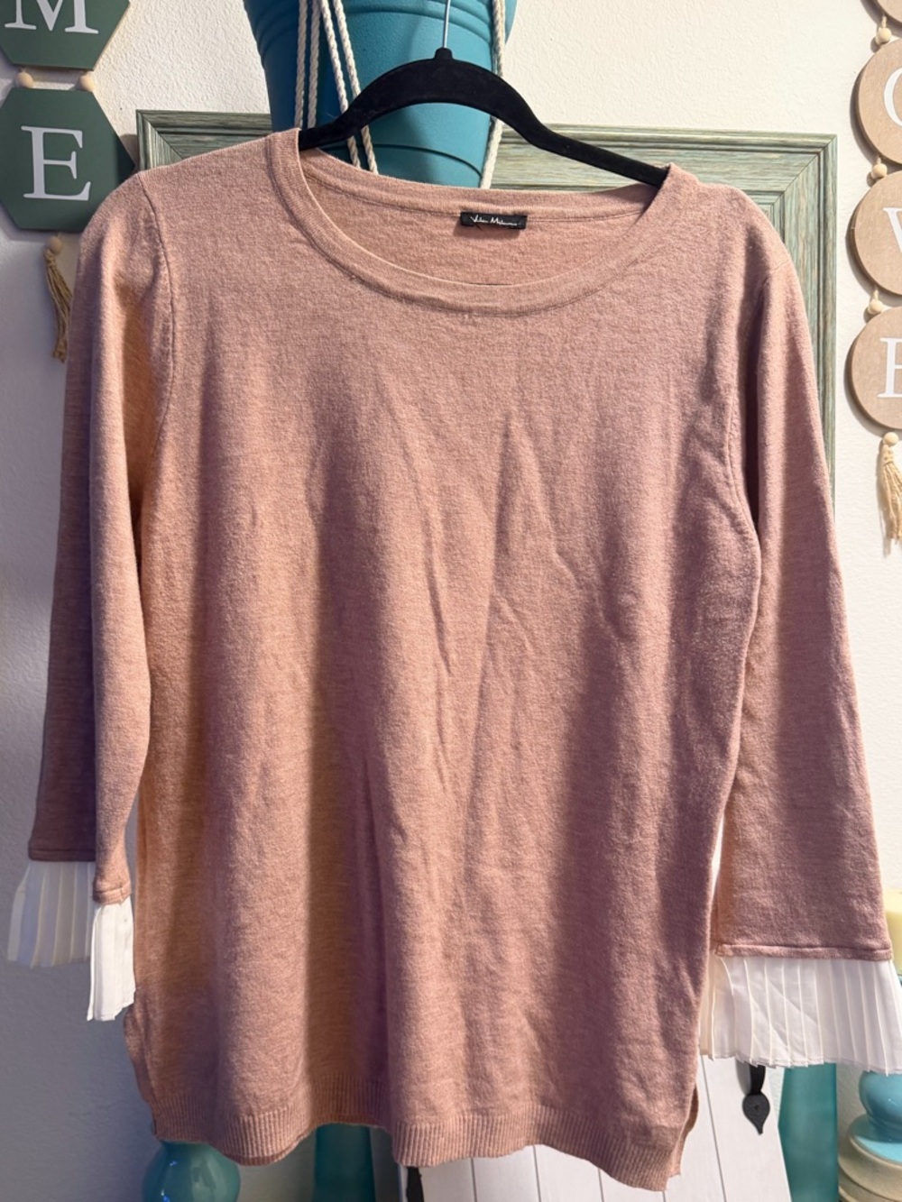 Milano Dusty Rose Crewneck Sweater
